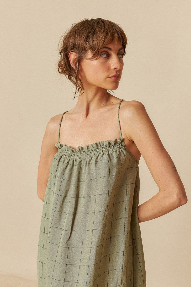 MIDI STRAP DRESS