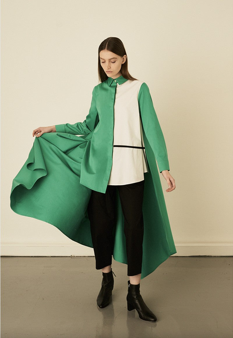 Long Green Coat