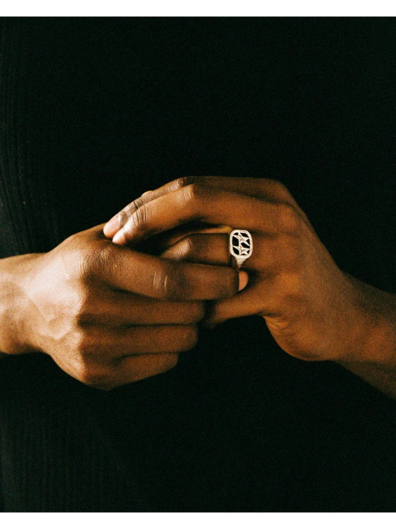 TwoJeys Ring Framed Ring - Silver