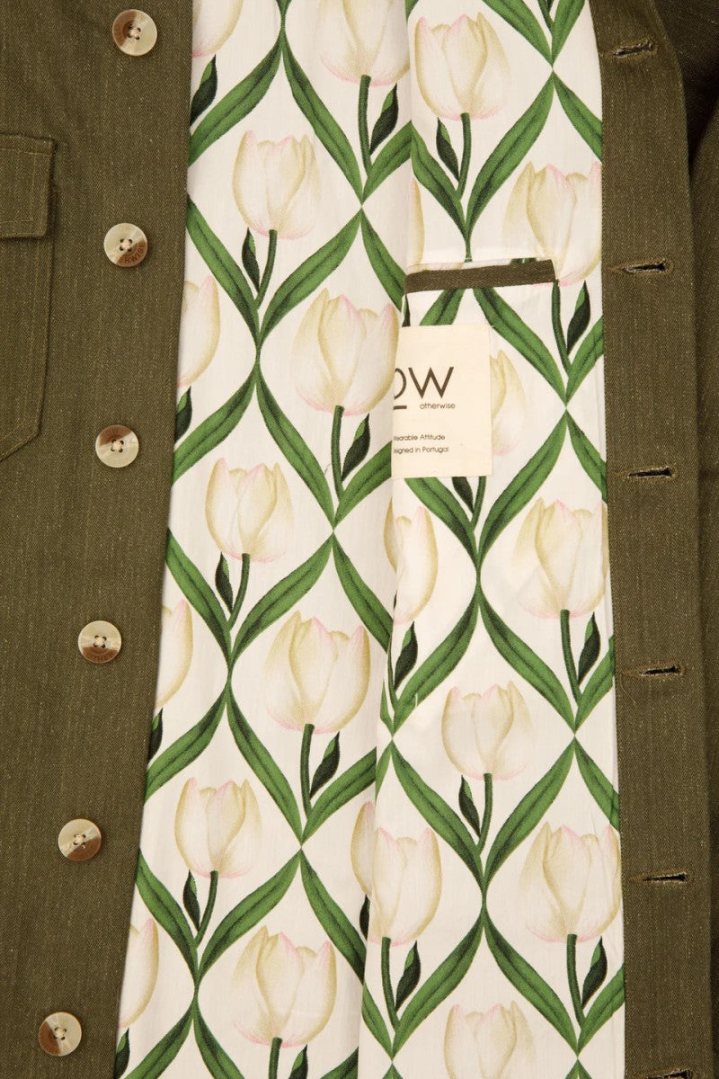milit lightweight jacket in military green