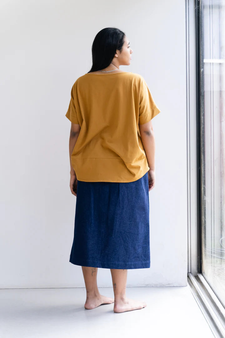 Boxy blouse - Mustard