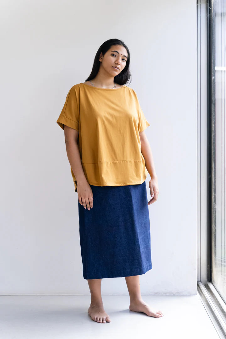 Boxy blouse - Mustard