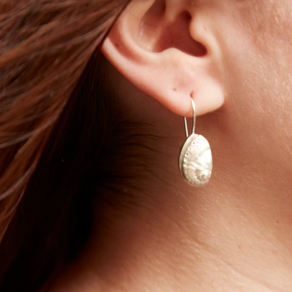earrings macro haliotis