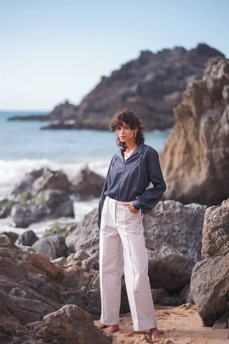 ISABELA TROUSERS - ecru