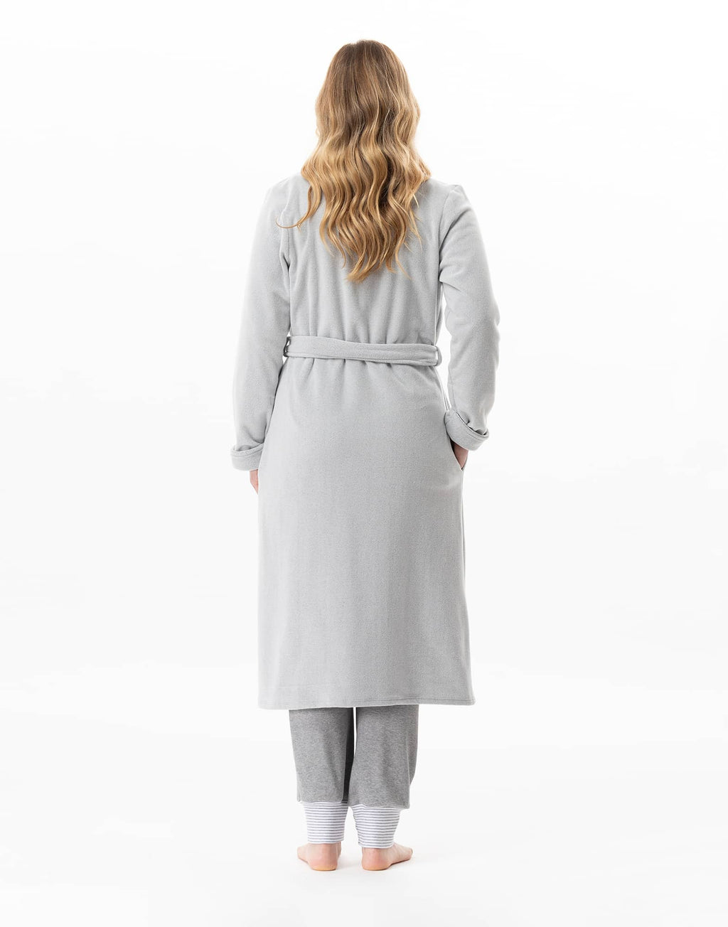 Peignoir en micropolaire FLOCON Gris Chine