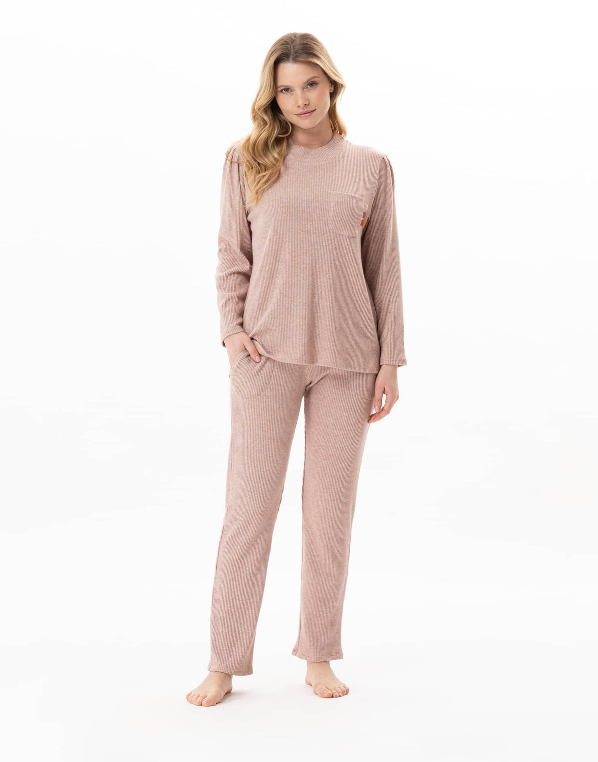 Ensemble homewear en maille tricot lurex KELLY Rose