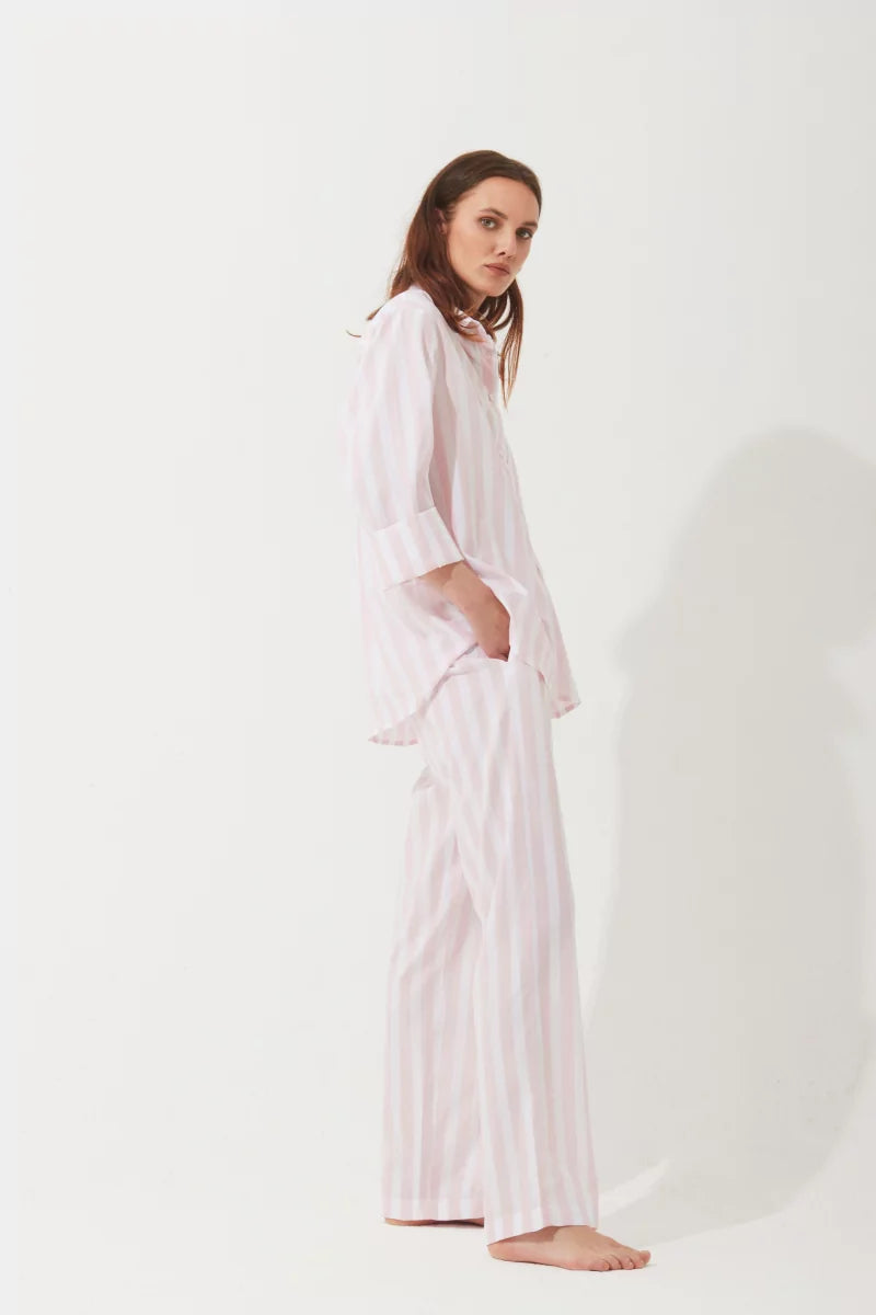 Pluto Giulia Dames Pyjama - Pink Stripes