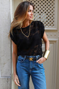 Kate Lace Black Top