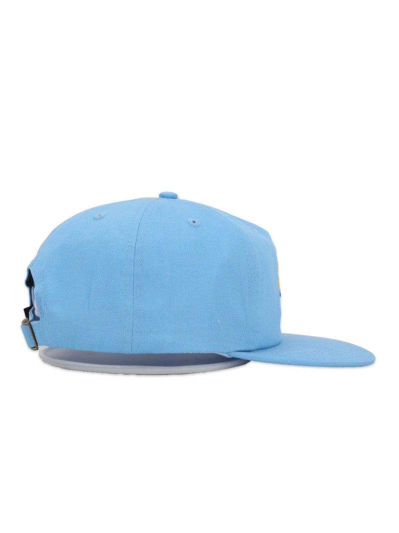 The Dudes Good Morning Unstructured 5 Panel Cap - ethereal blue