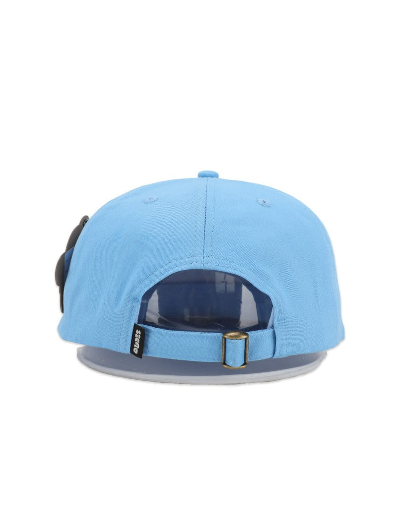 The Dudes Good Morning Unstructured 5 Panel Cap - ethereal blue