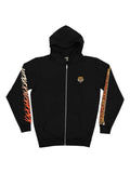 THE DUDES Tiger Bear zip Classic Premium Zip Hoody - Black