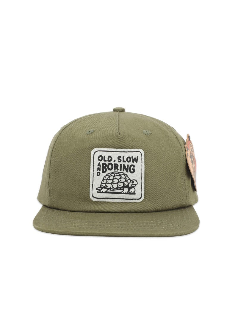 THE DUDES Tortoise Unstructured 5 Panel Cap - cedar green