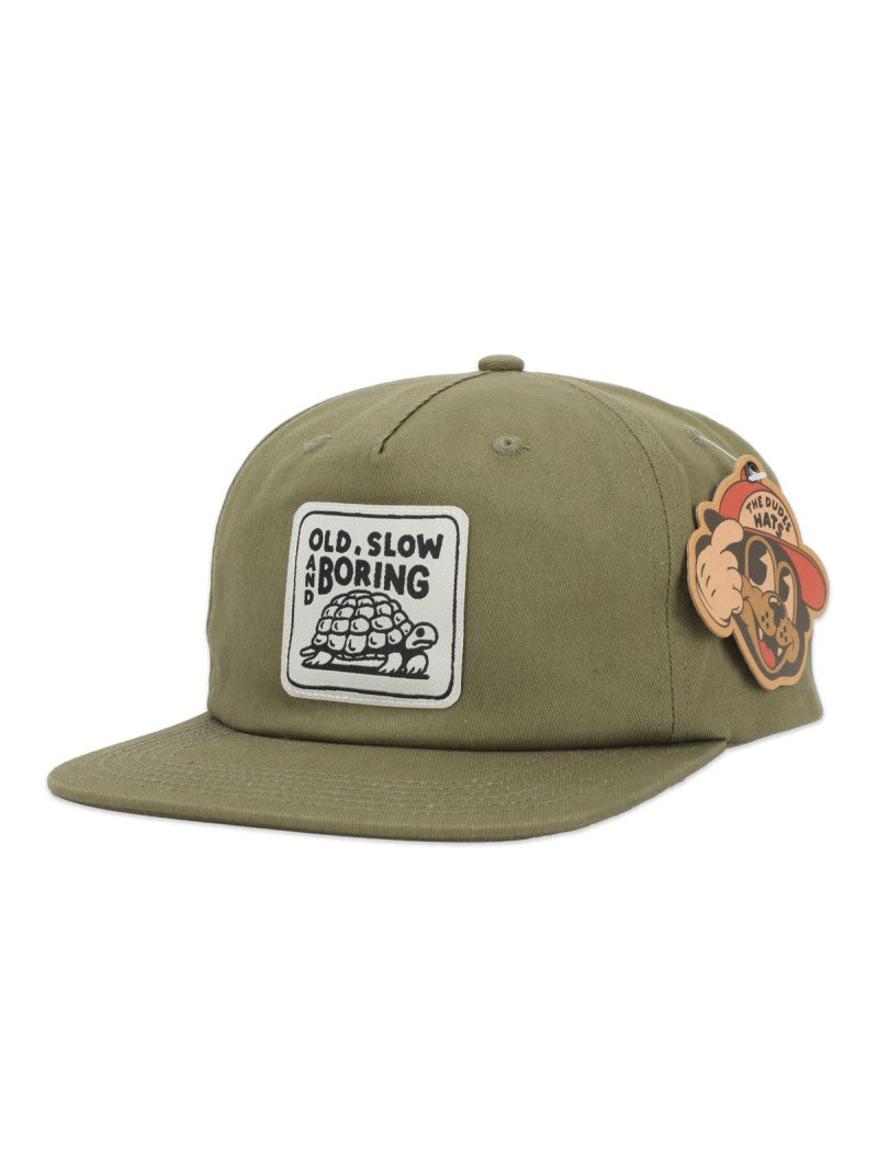 THE DUDES Tortoise Unstructured 5 Panel Cap - cedar green