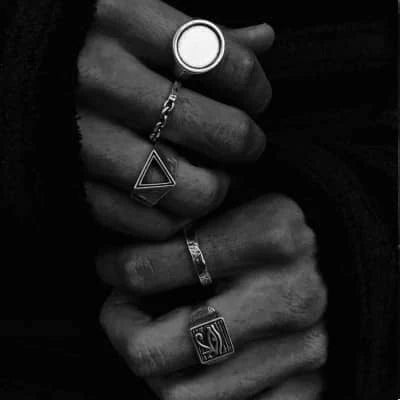 TwoJeys Ring Chain Ring - Silver