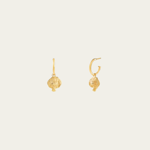 Argola mini com pendente, Flora