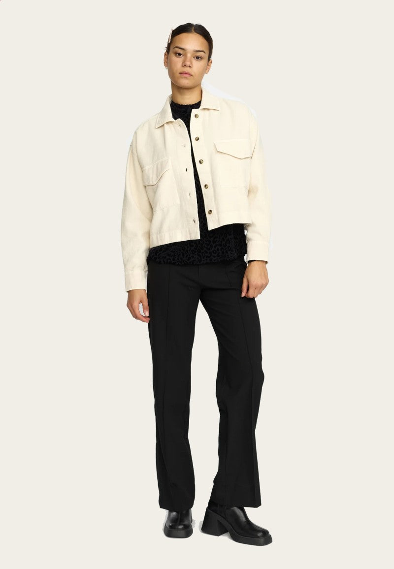 REVOLUTION SELFHOOD Women Shirts Cropped Shirt (33101) - Offwhite