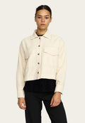 REVOLUTION SELFHOOD Women Shirts Cropped Shirt (33101) - Offwhite