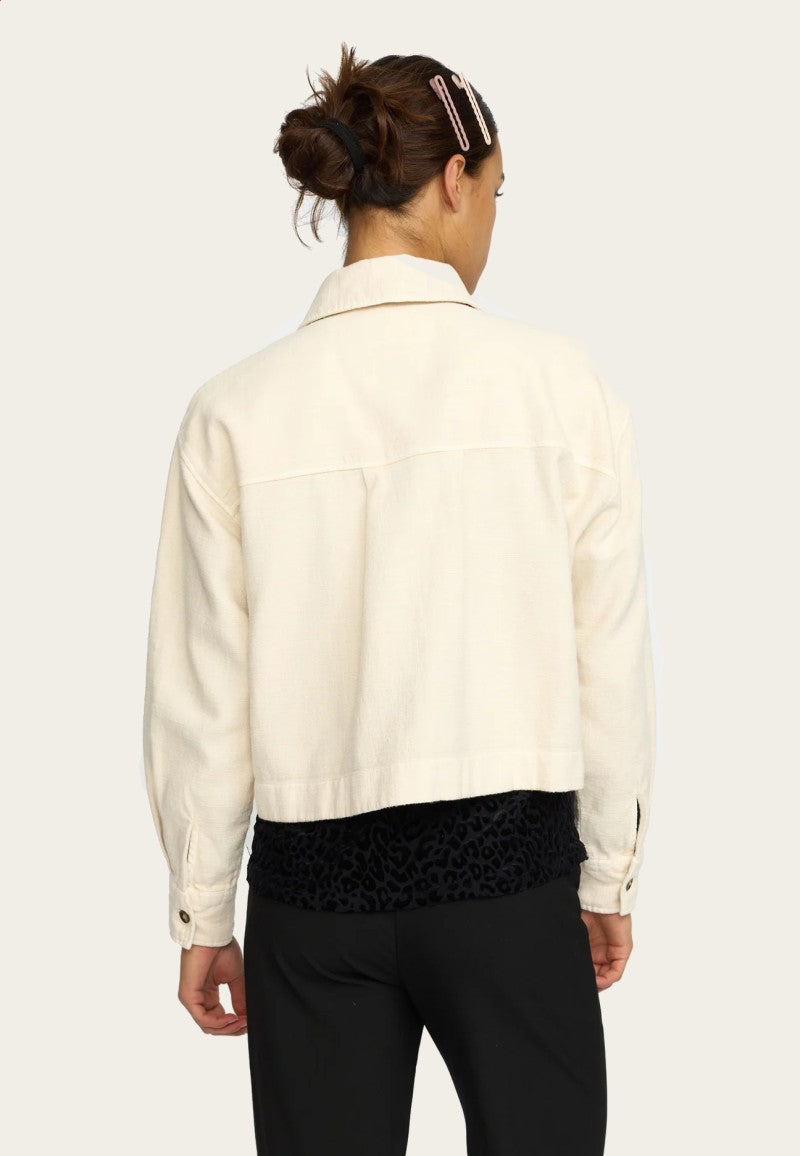 REVOLUTION SELFHOOD Women Shirts Cropped Shirt (33101) - Offwhite