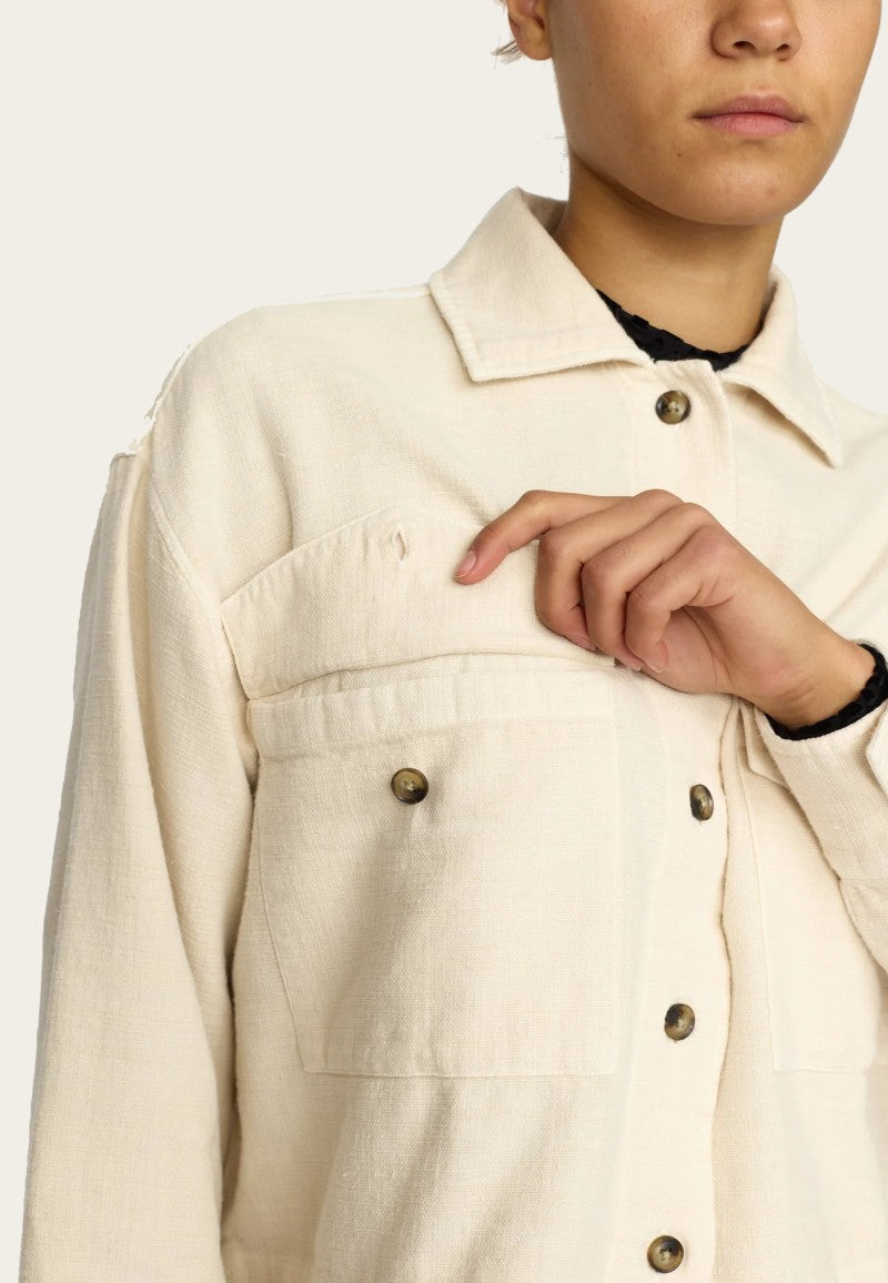 REVOLUTION SELFHOOD Women Shirts Cropped Shirt (33101) - Offwhite