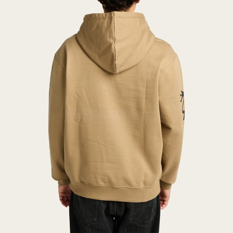 RVCA Sweat Capuz DEEP THINK - Coyote