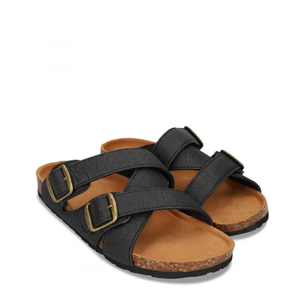 Samet Black Sandals