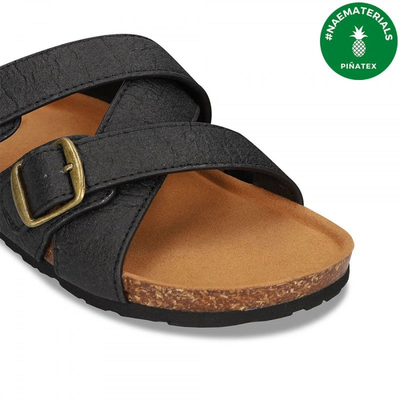 Samet Black Sandals