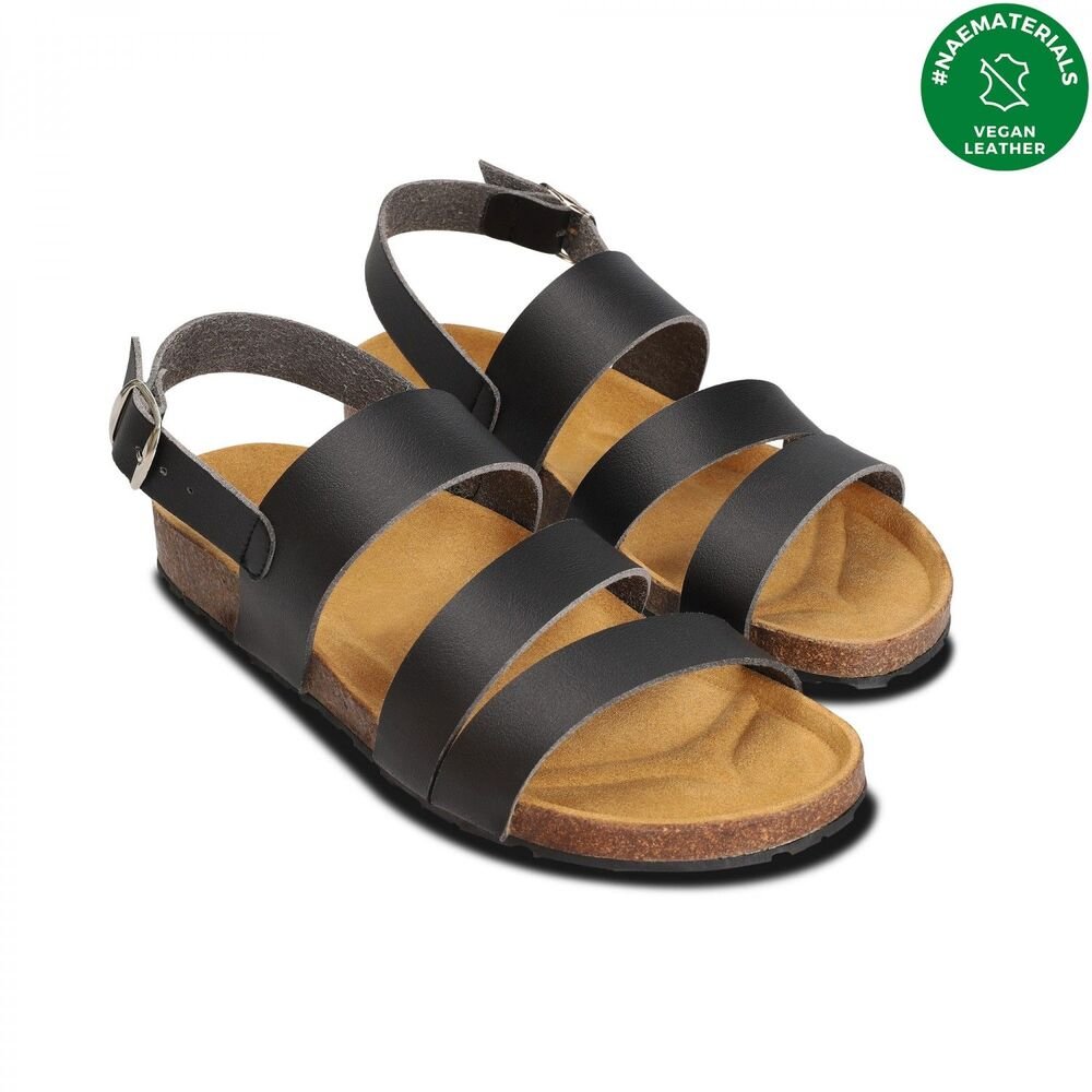 Madder Black Sandals