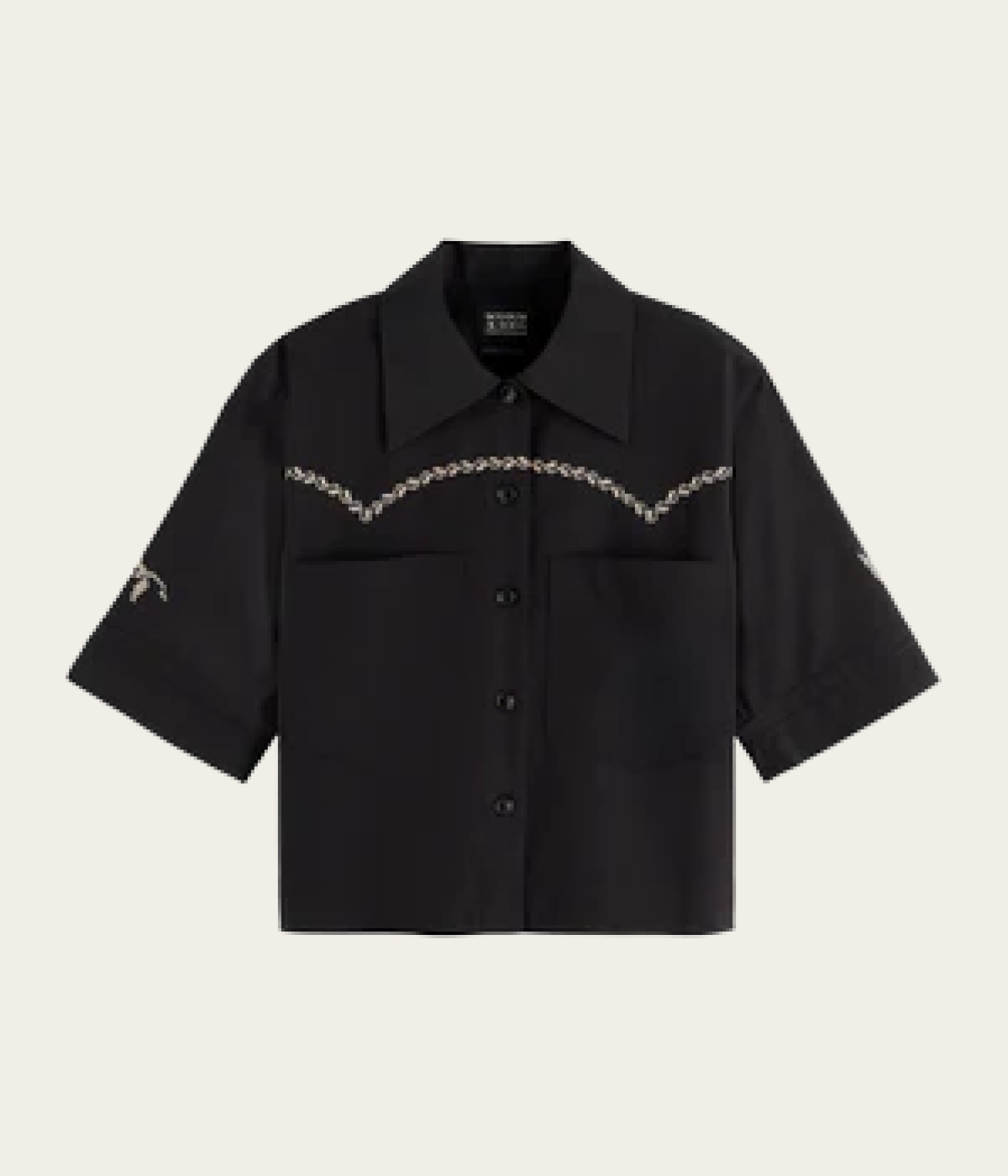 Boxy-fit short sleeved shirt