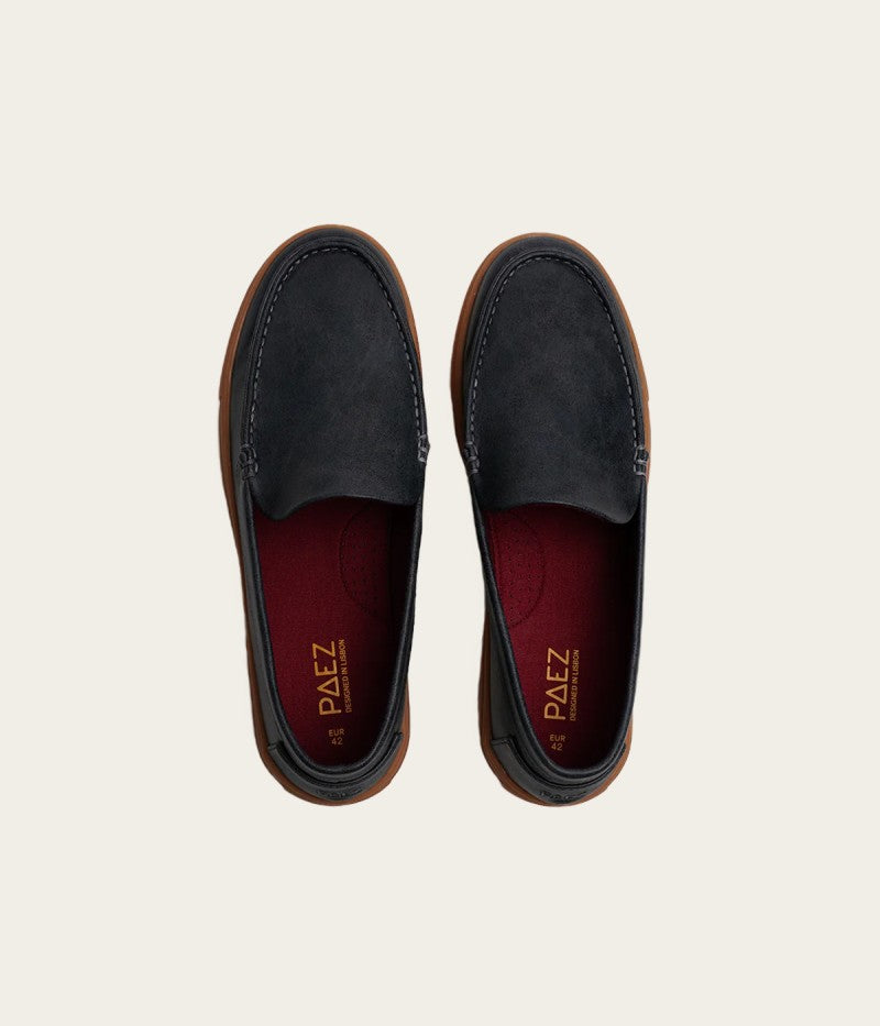 LOAFER VEGAN LEATHER BLUEBERRY
