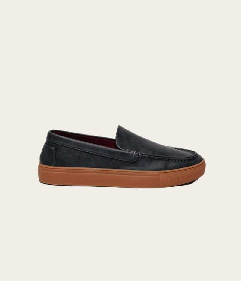 LOAFER VEGAN LEATHER BLUEBERRY