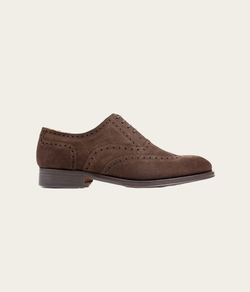 Sapatos Oxford Desportivos 100% Pele em Castanho Escuro