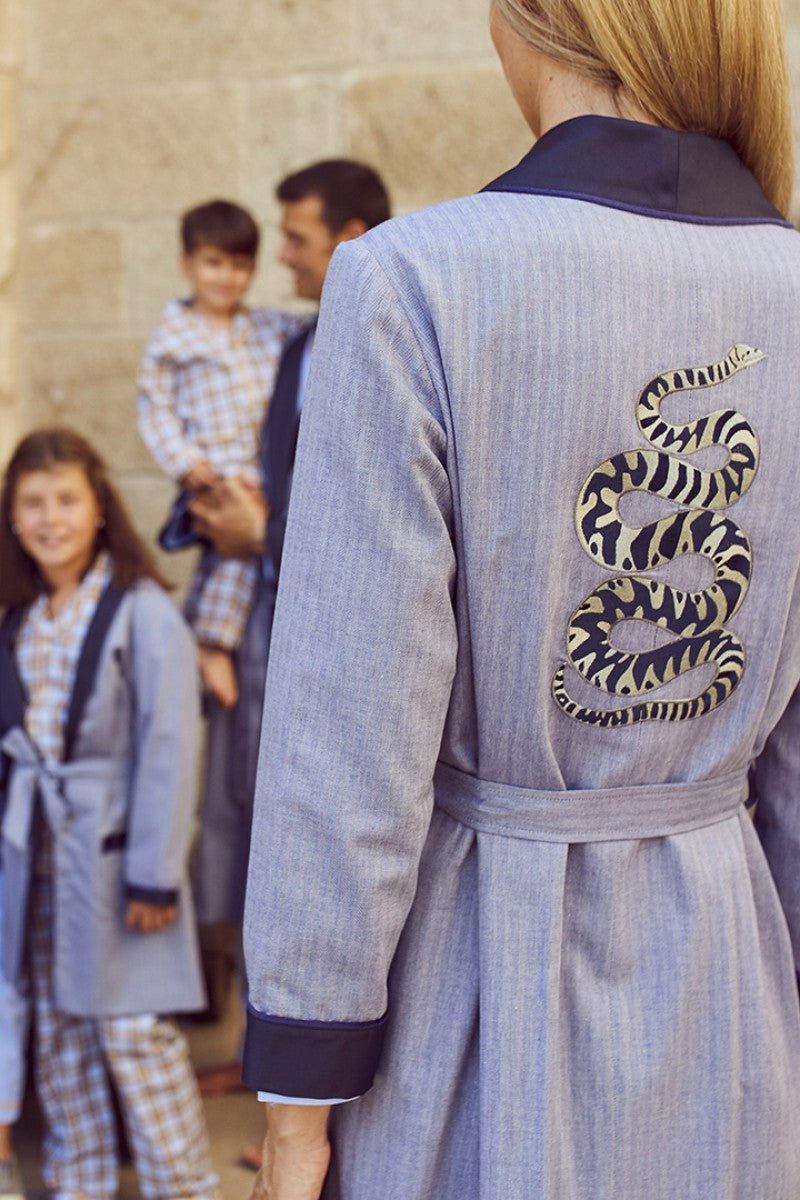 HERRINGBONE WOMEN`S  ROBE