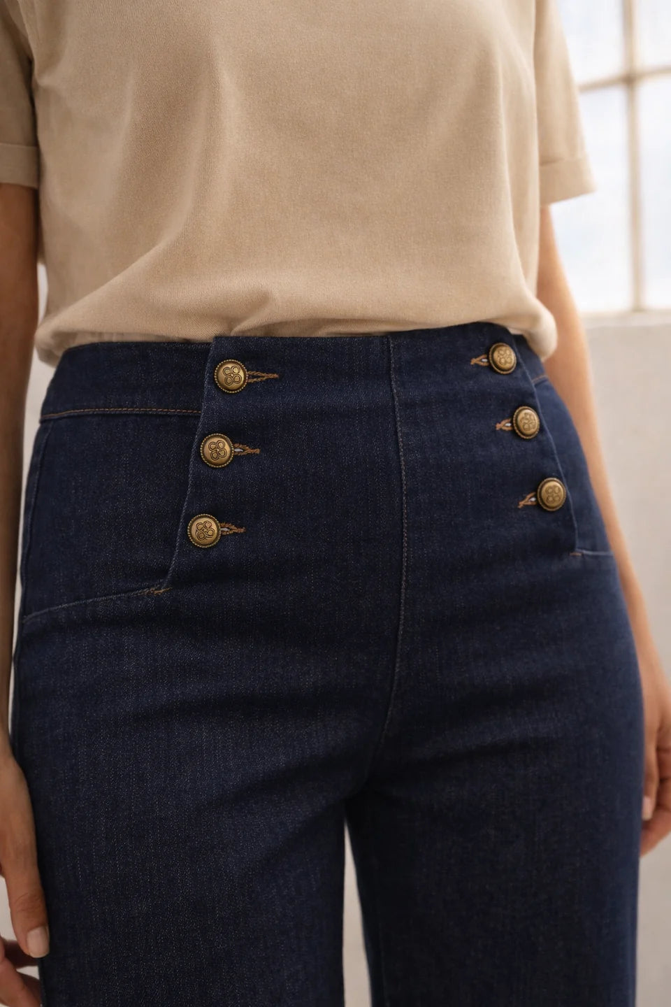 CALÇAS SAILOR RAW DENIM