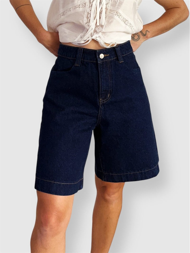 Denim Bermuda Shorts