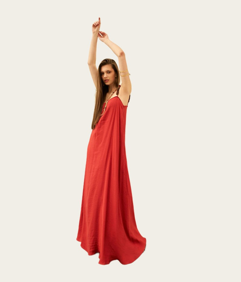 Reversible Maxi Dress - Guava/Terracota