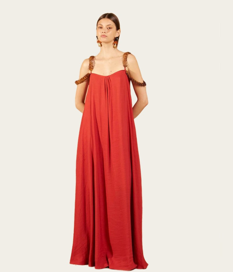 Reversible Maxi Dress - Guava/Terracota