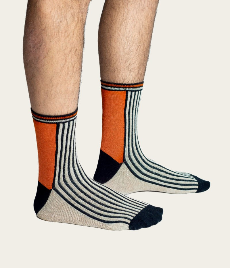 Graphic crew socks