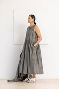 Crinkled-Effect Dress