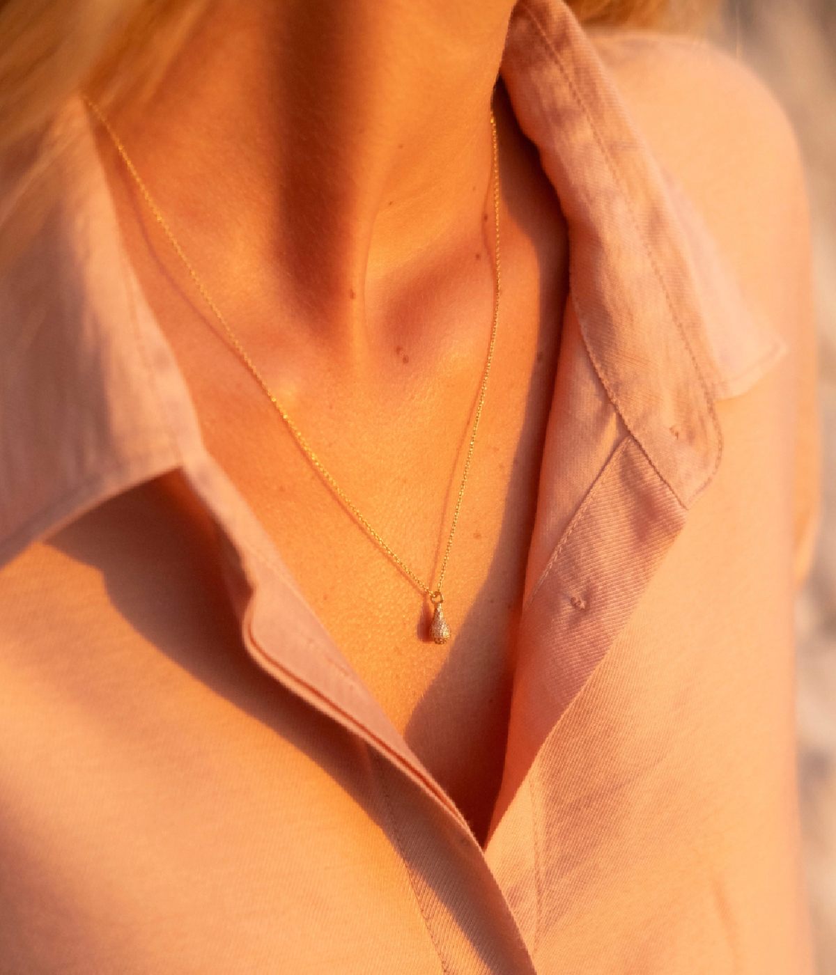 Drop Necklace with Zirconia