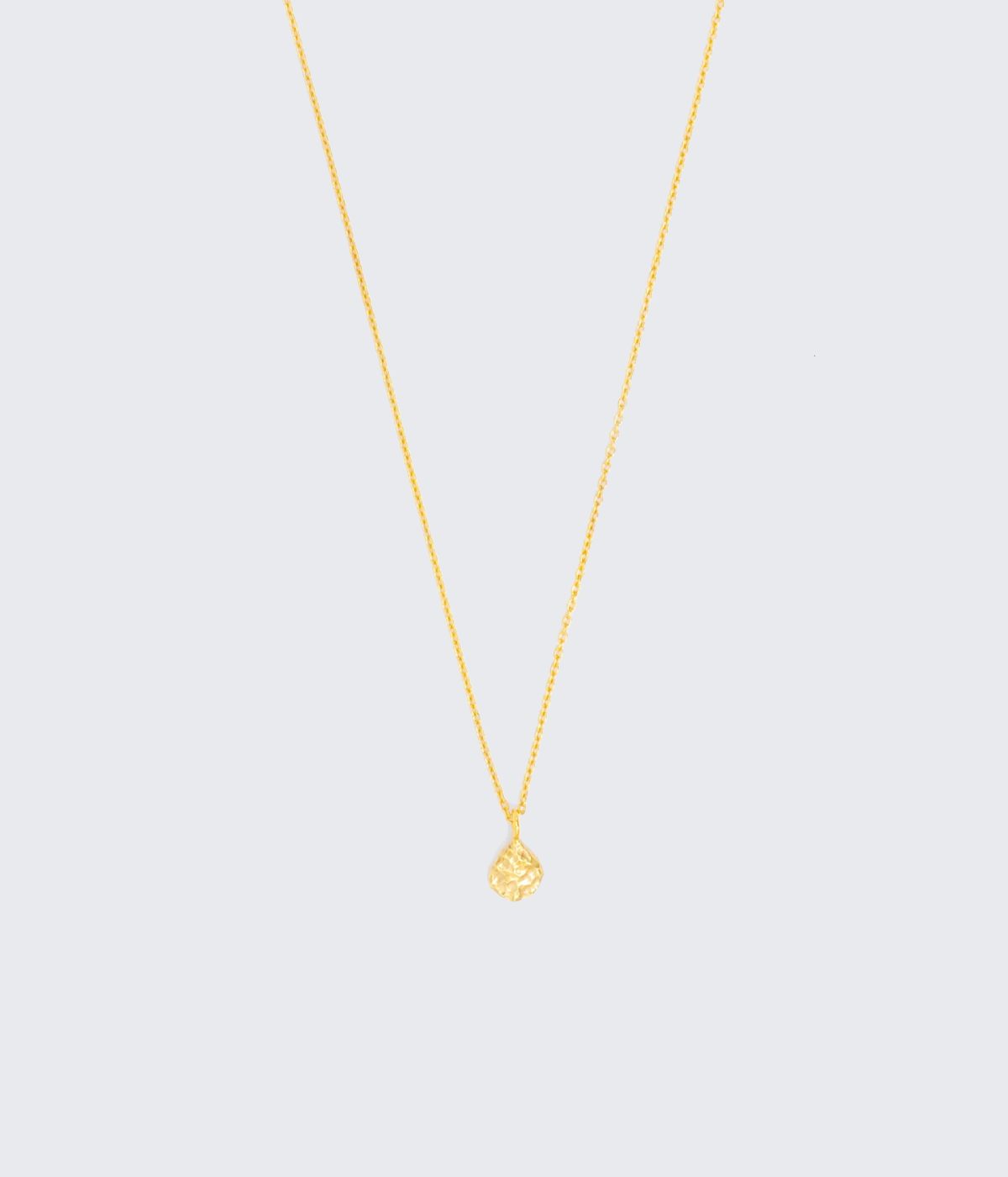 Hammered Drop Necklace