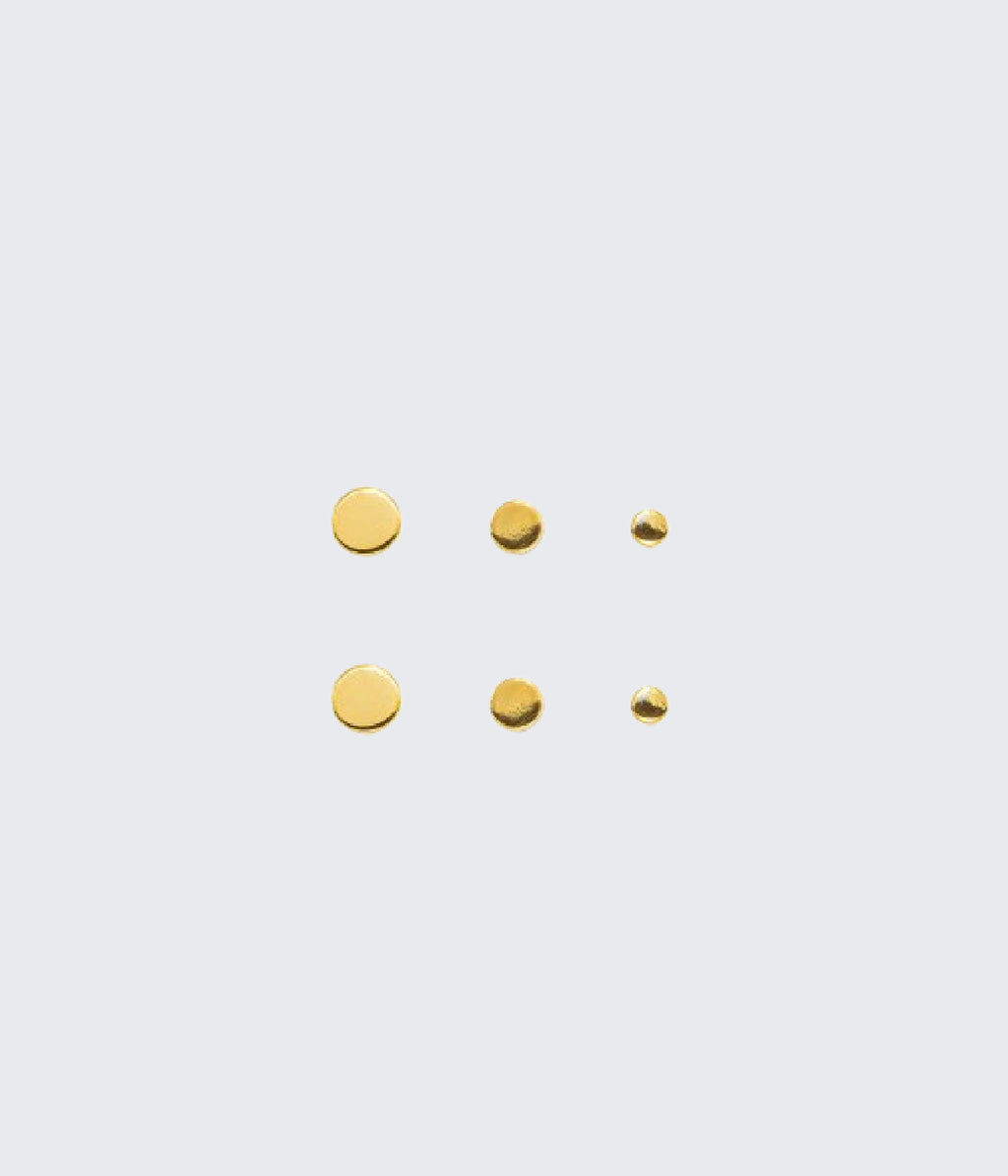 Gold Disc Earrings