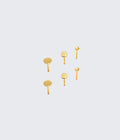 Gold Disc Earrings