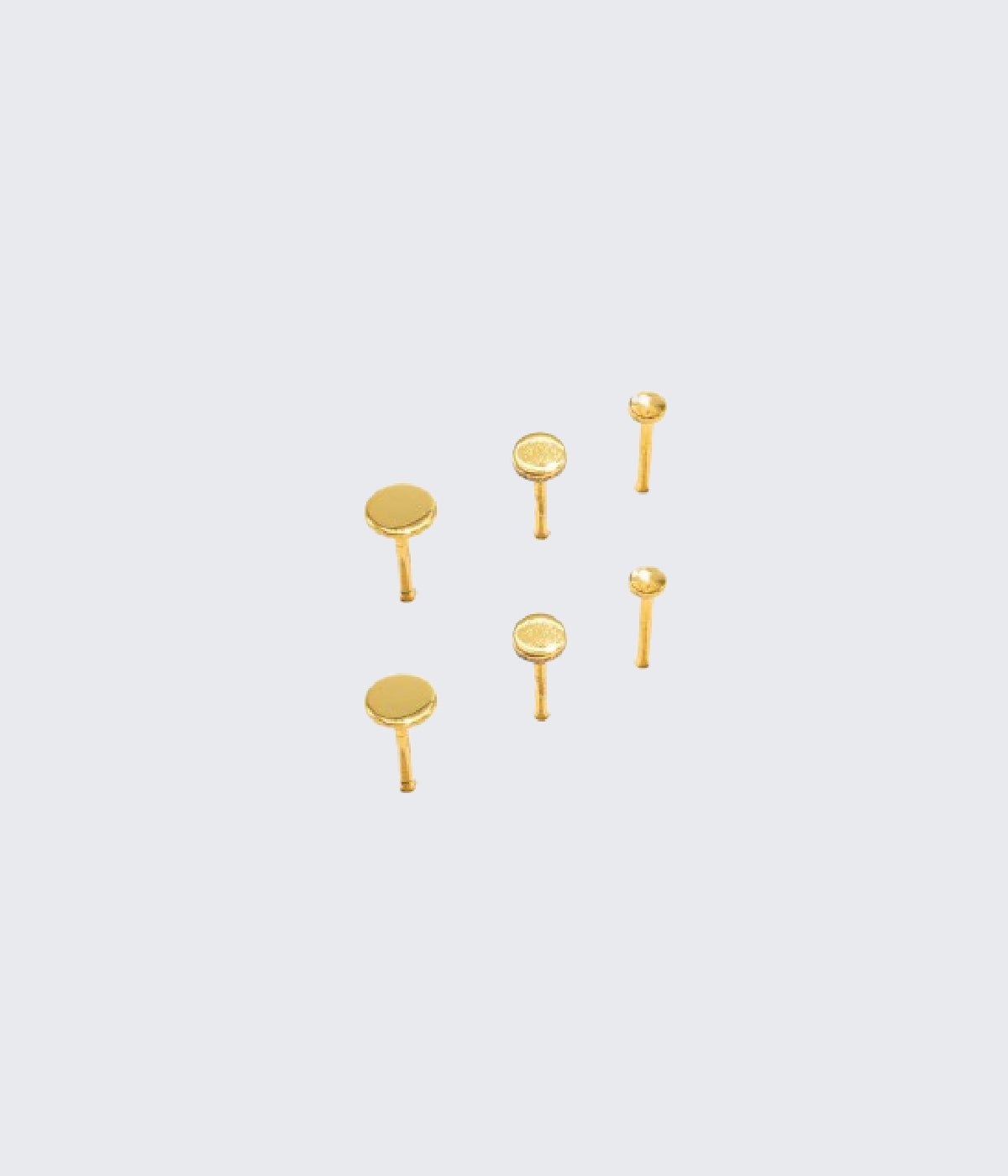Gold Disc Earrings