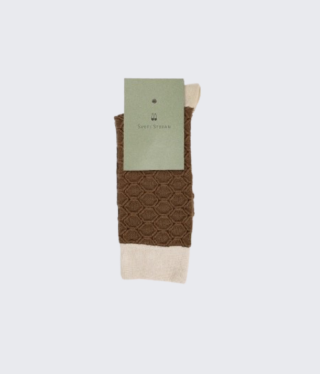 Rombos Brown Socks