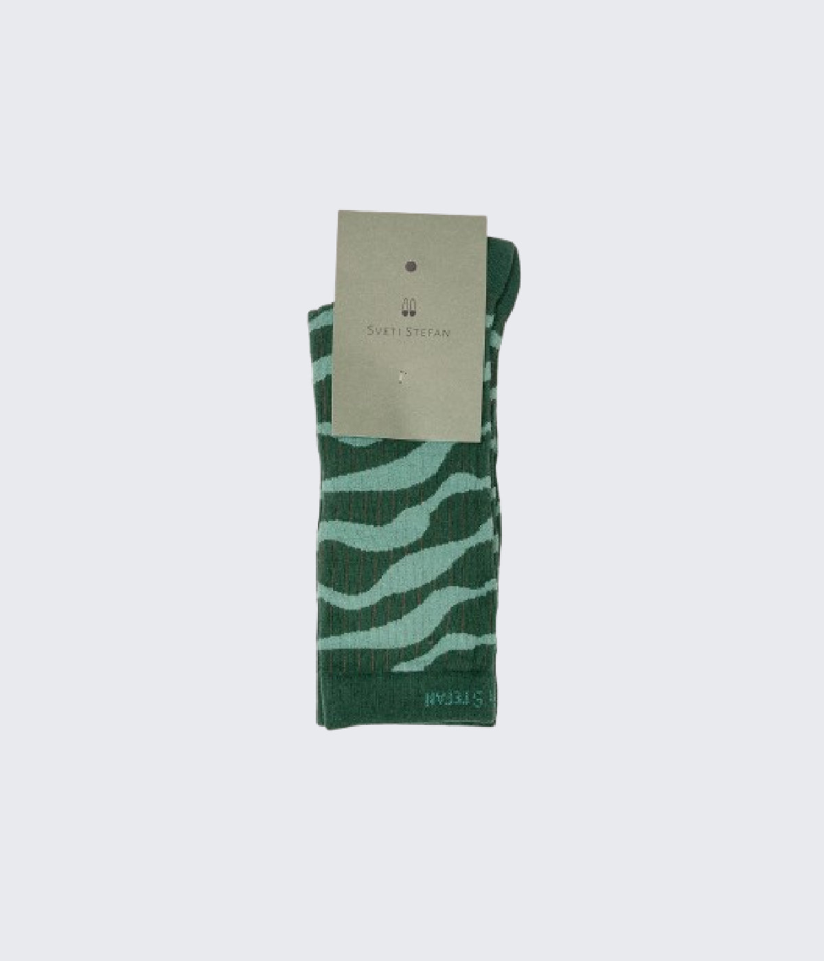 Zebra Green Socks