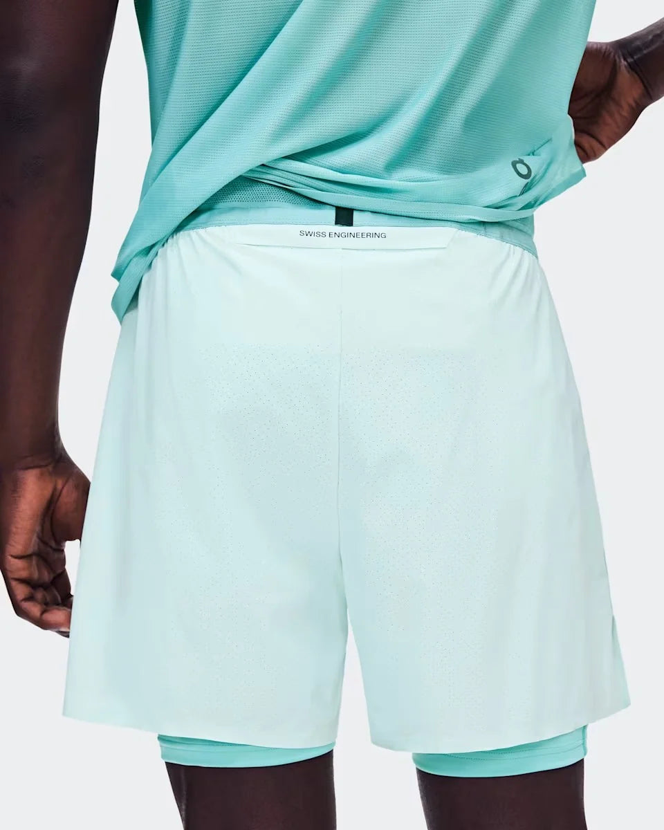 5" Performance 2/1 Men's Sports Shorts - Aquamarine
