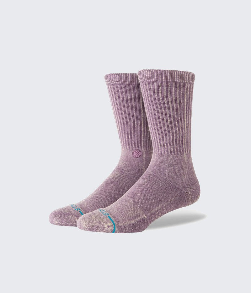 Icon Dyed Crew Plum Socks