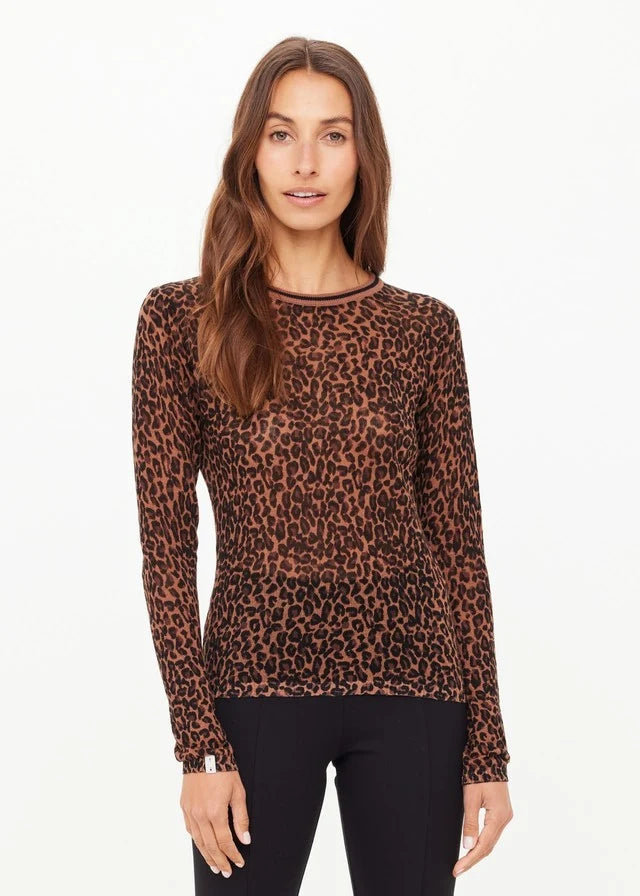 Ludlow Ada Long Sleeve Knit Leopard