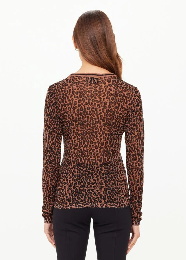 Ludlow Ada Long Sleeve Knit Leopard