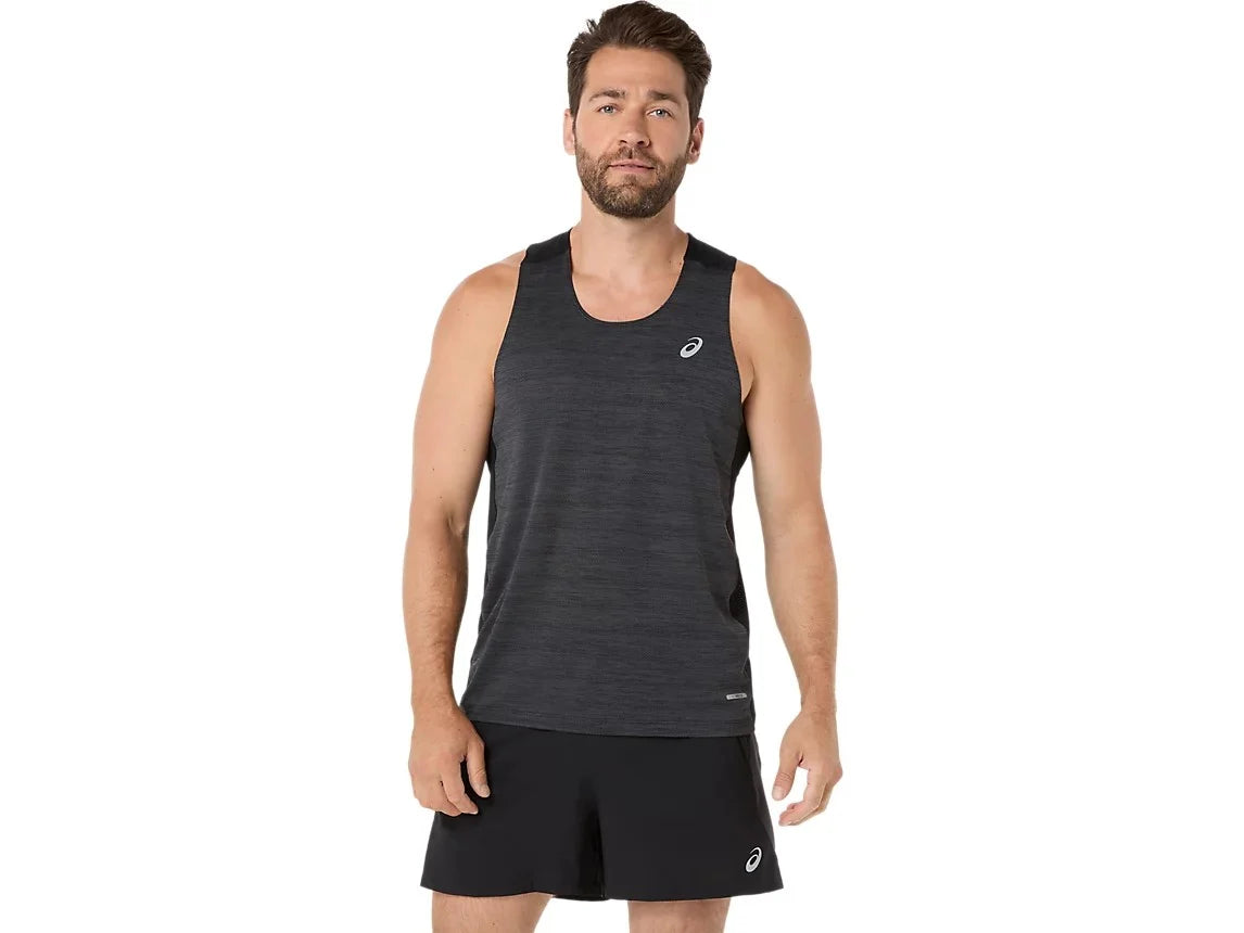 Road Singlet Performance Black